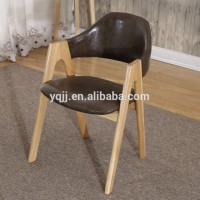 Wood design italian bistro wooden chair leather bistro chair