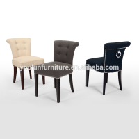 Velvet Solid Wood Ring Back Dining Chair