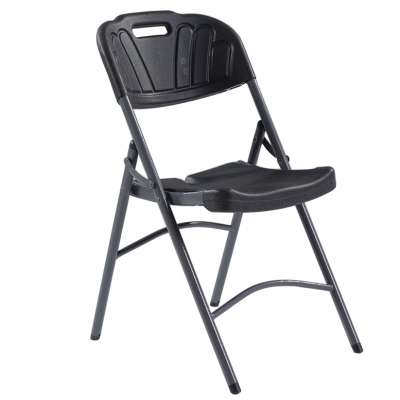 metal frame plastic seat outdoor folding chair